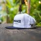 White Puff Snapback