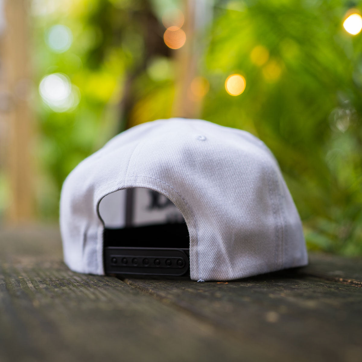 White Puff Snapback