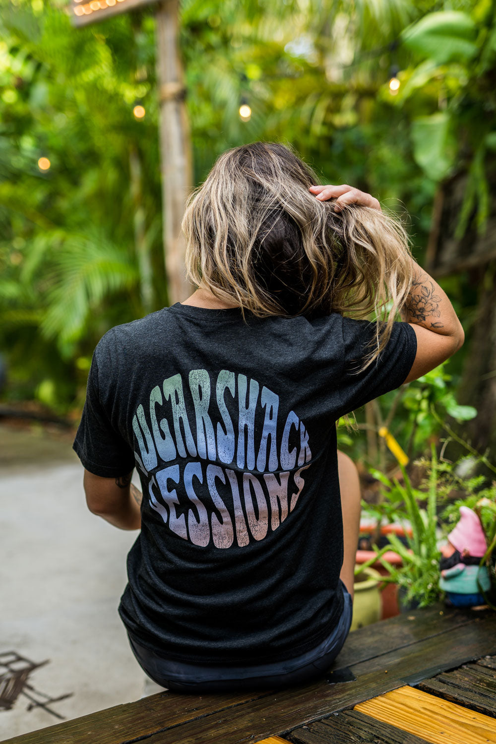 Groovy Black Tee