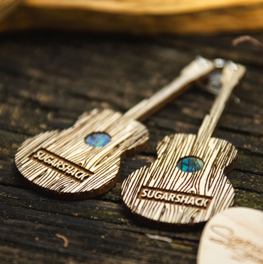 Sugarshack Guitar Earrings