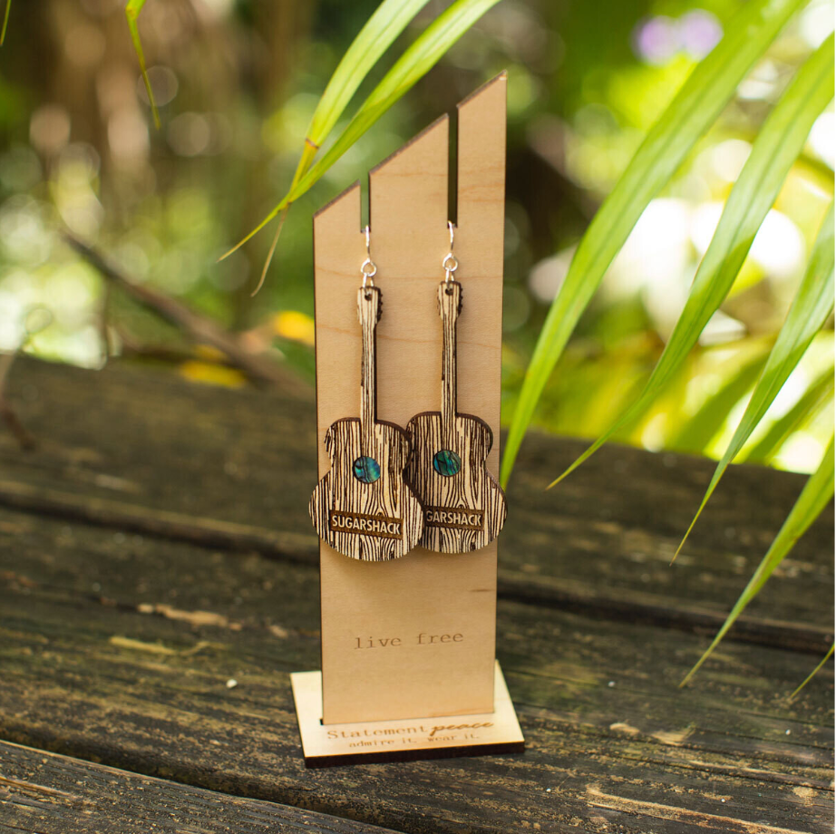 Sugarshack Guitar Earrings