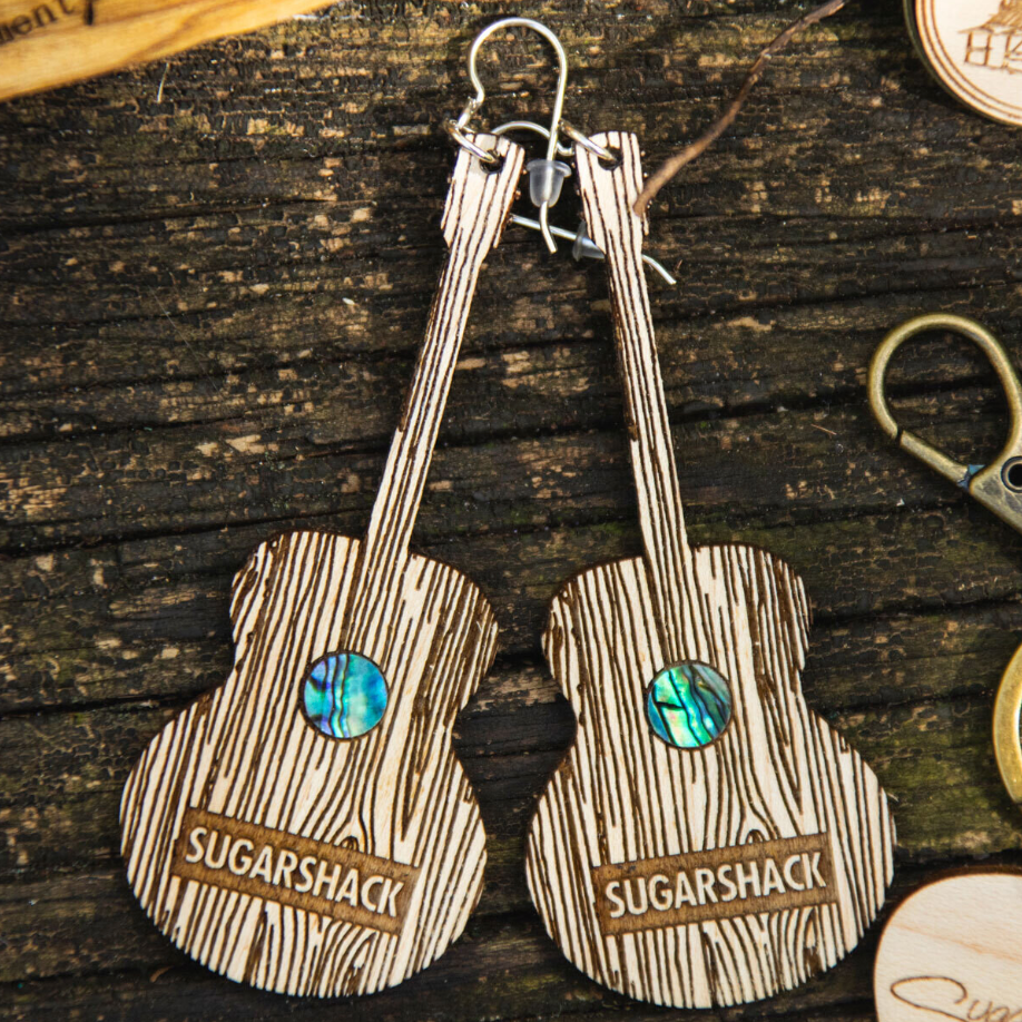 Sugarshack Guitar Earrings